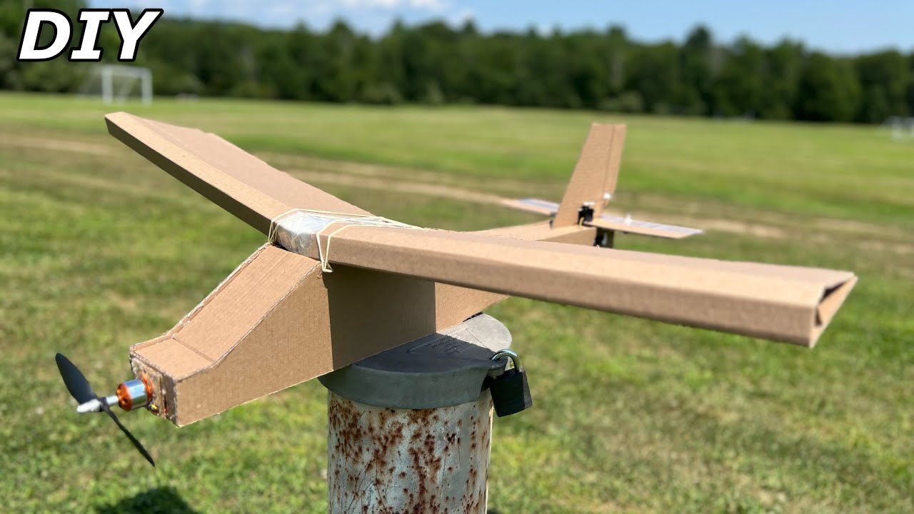 How to Make Cardboard RC Plane: Diy For Beginners Full Build Video