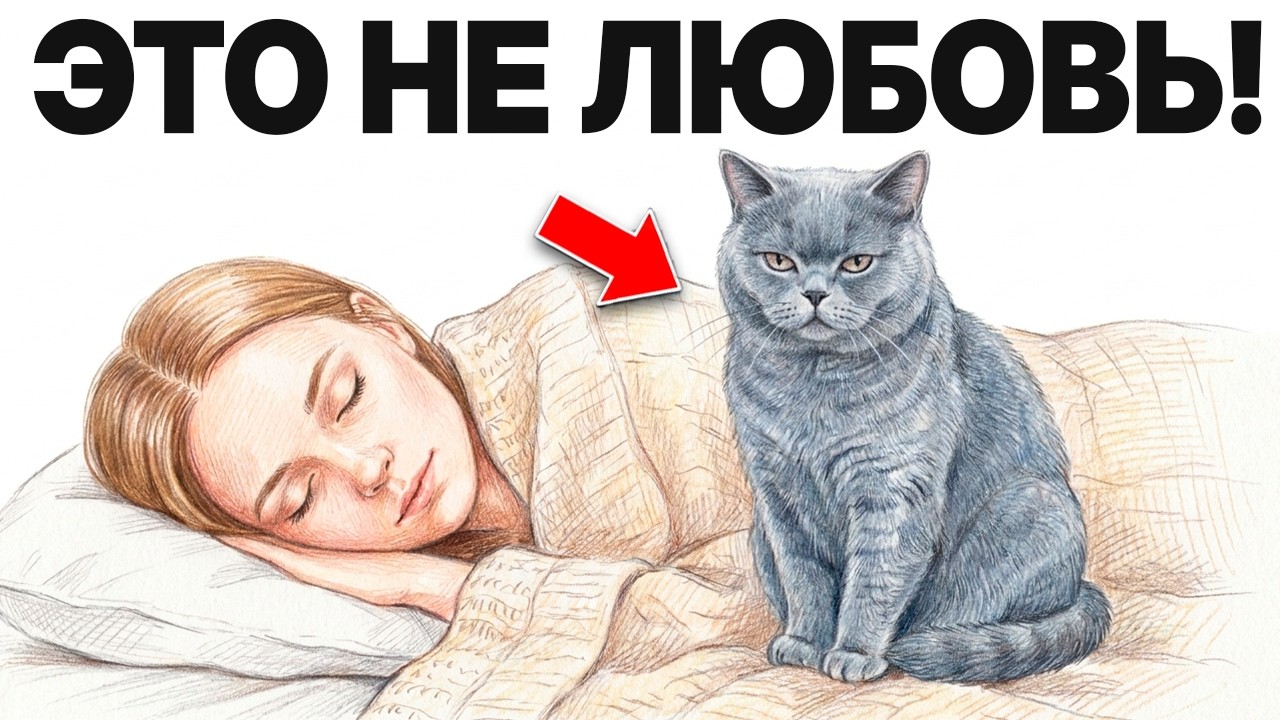 ПОЧЕМУ КОШКИ ВДРУГ ЗАЛЕЗАЮТ НА ВАС? (Причина вас шокирует)