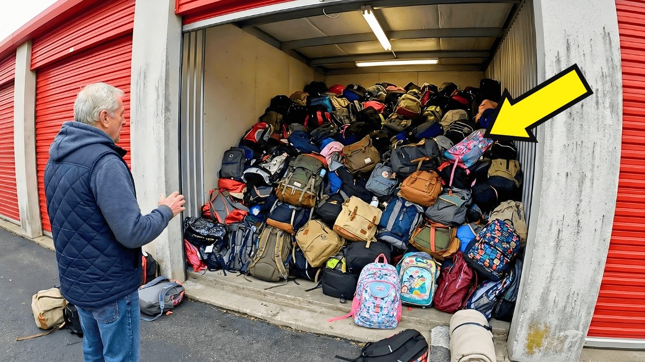 Retired Man Buys Storage Unit STUFFED with Lost Backpacks… I Couldn’t Shake What He Found Inside