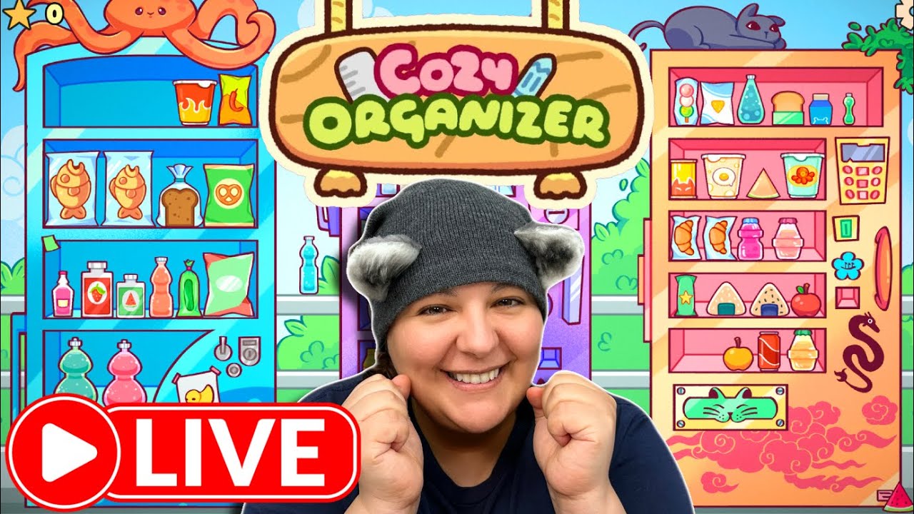 🔴Live: Stickers & Books! Cozy Organizing Game
