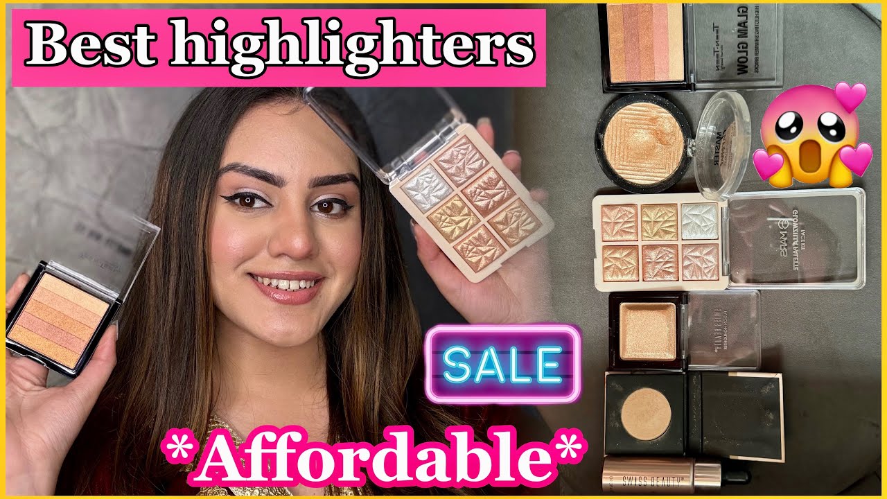 Best affordable highlighters😍 Top 6 highlighters under ₹500 | Amazon makeup finds | kp styles