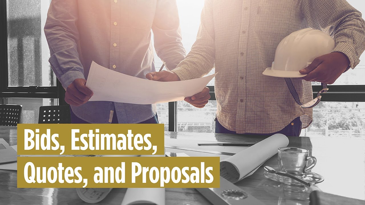 The Differences Between an Estimate, Quote, Bid, and Proposal