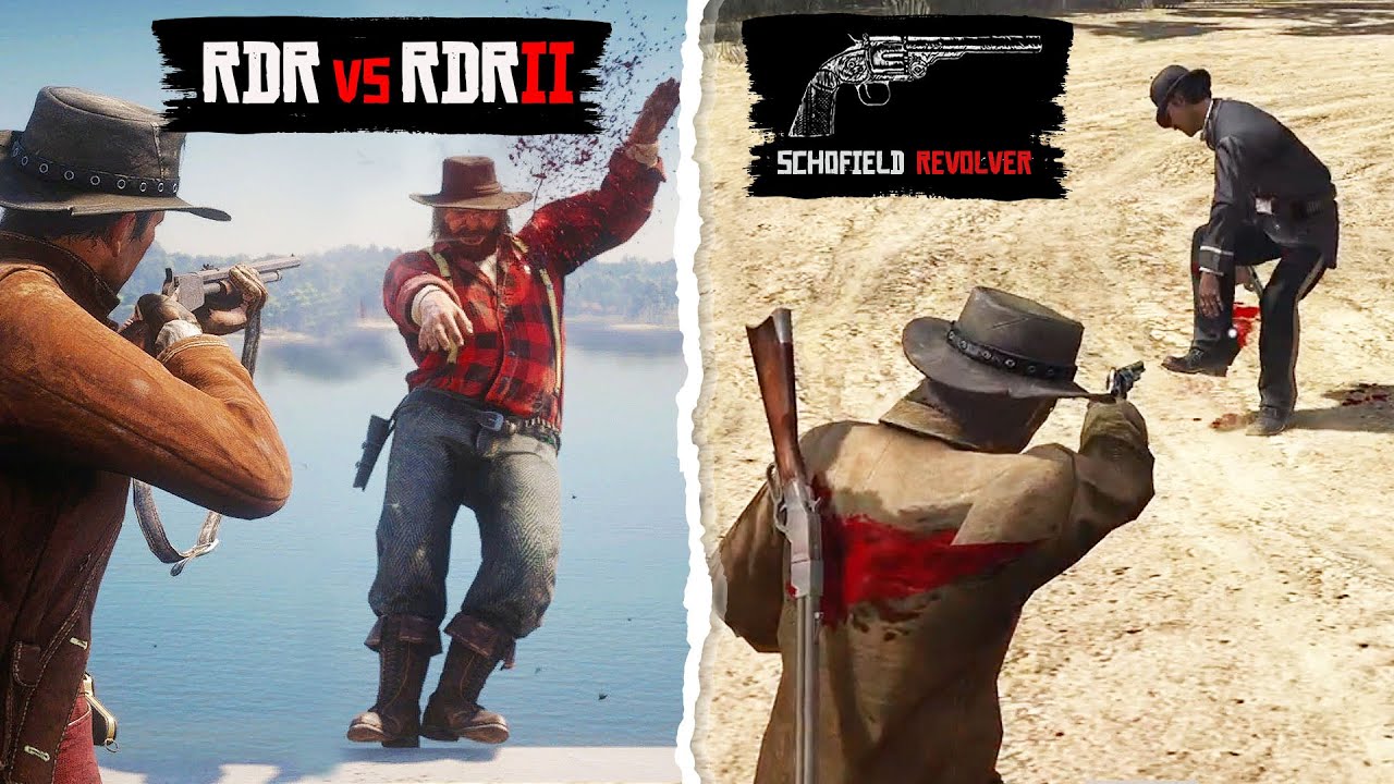 EUPHORIA PHYSICS Comparison Revolver ▶️ RDR vs RDR2