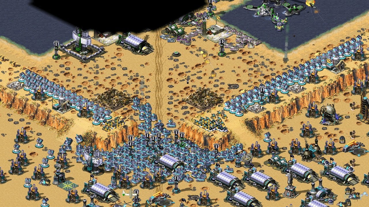 Red Alert 2 | Extra hard Ai | 7 vs 1 | desert showdown map | America | us