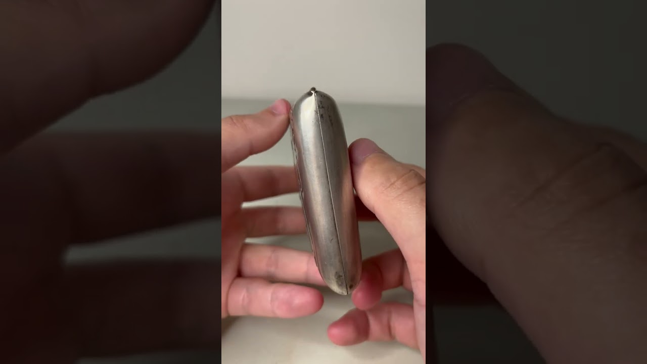 Silver 875 Cigarette case HUNTING