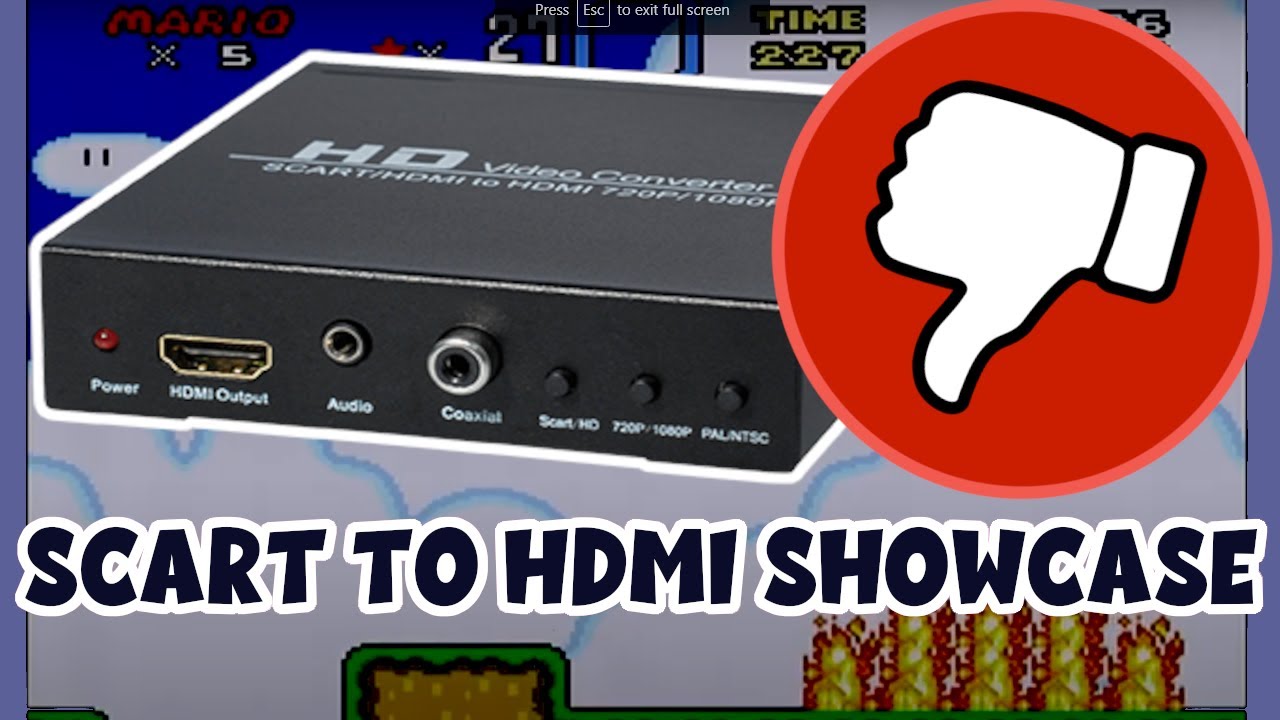 SCART to HDMI SNES TEST