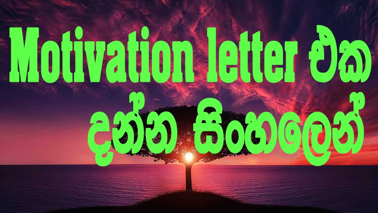 Student / Job වීසා වලට Motivation letter එක හරියටම ලියන විදිහ සිංහලෙන්