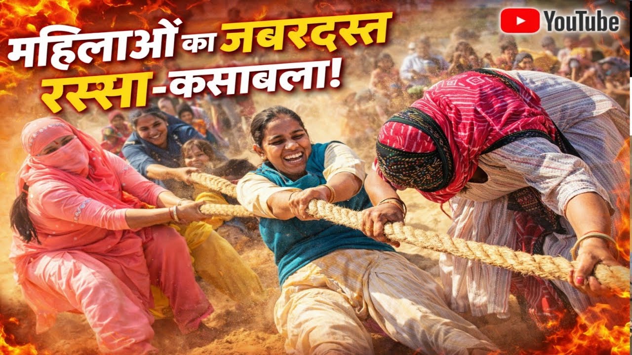 रस्सा कस्सी का महिलाओं का ऐसा मुकाबला आज तक नहीं देखा होगा आप सब ने 🤣 गांव badhawad में 