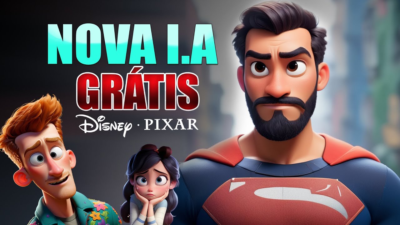 COMO FAZER estilo Disney Pixar com FOTO PRÓPRIA na NOVA INTELIGÊNCIA ARTIFICIAL GRÁTIS (FÁCIL)