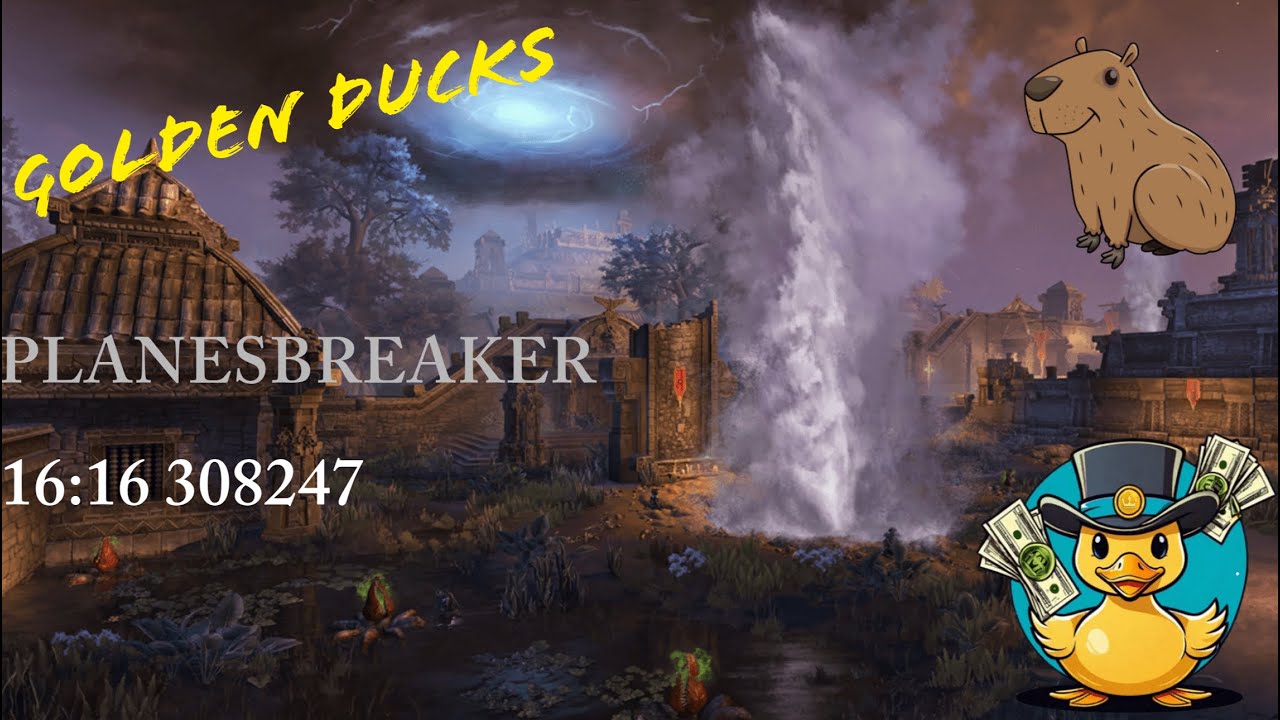 (ESO U44 Golden Pursuits) vRG HM (Planesbreaker) [16:16 308247] ft. Golden Ducks. Arcanist DD POV