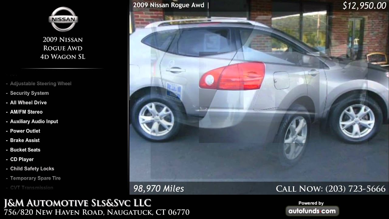 Used 2009 Nissan Rogue Awd | J&amp;M Automotive Sls&amp;Svc LLC, Naugatuck, CT - SOLD