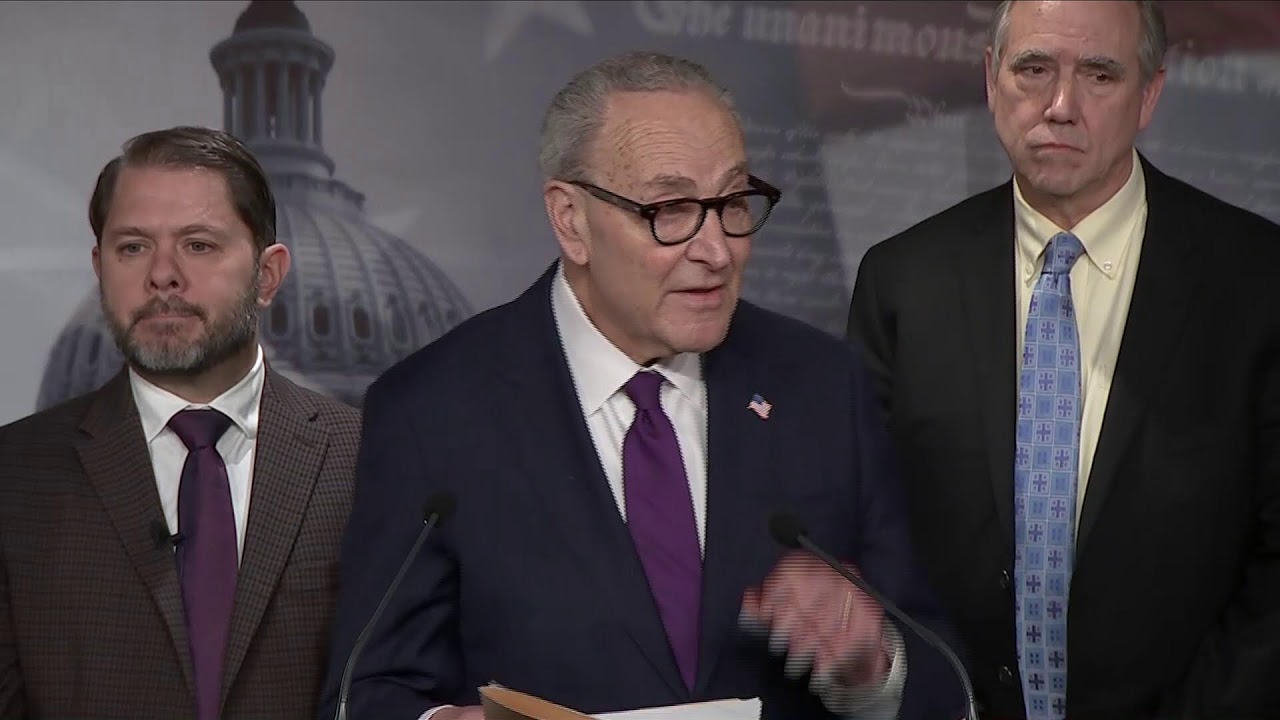 WATCH LIVE: Sen. Chuck Schumer holds press conference  on reports of withheld Epstein files