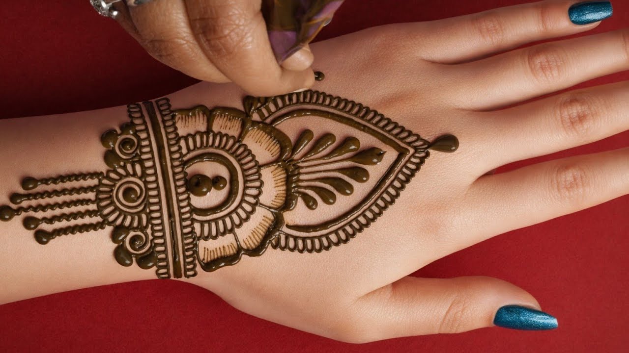 महाशिवरात्रि special mehndi design for backhand | easy simple beautiful outstanding mehandi design