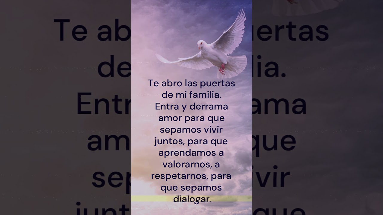 🕊️ORANDO CON DIOS | Oraci&oacute;n al Esp&iacute;ritu Santo🕊️