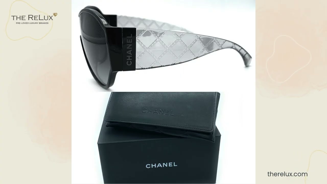 CHANEL 5426 c.501/S6 Acetate Quilted CC Sunglasses | The Relux
