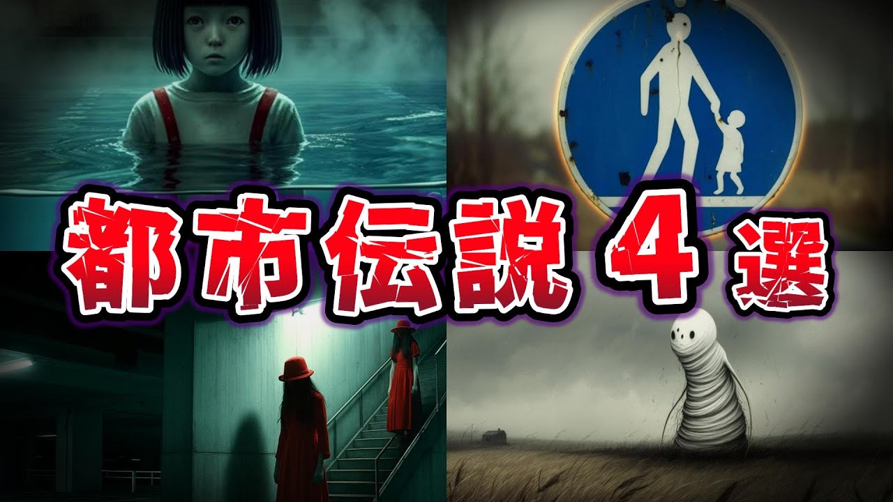 【ゆっくり解説】衝撃の事実!! 昭和から平成を震撼させた 誰もが一度は聞いた恐怖の都市伝説４選