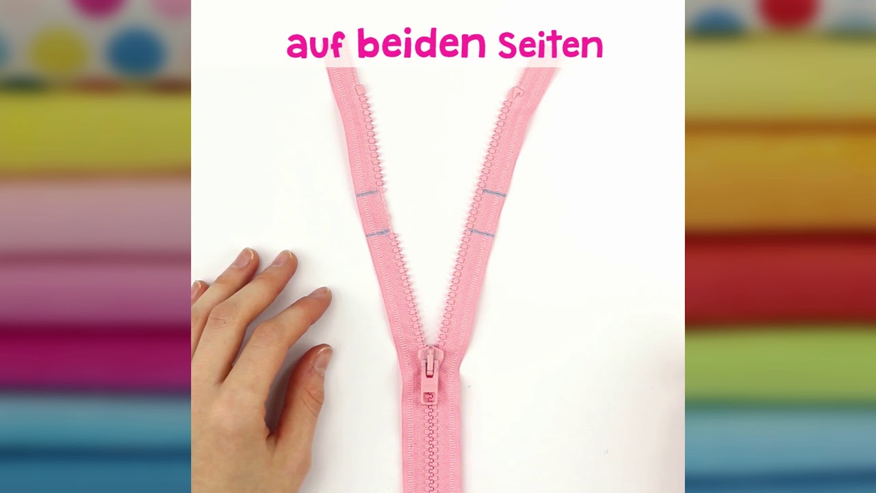 Quick Tip – teilbaren Reißverschluss kürzen