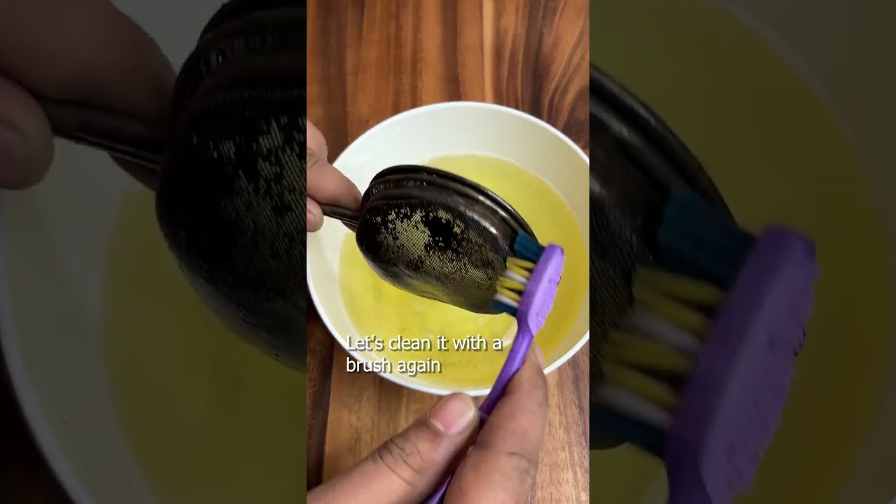 How to clean a tea strainer? #shorts
