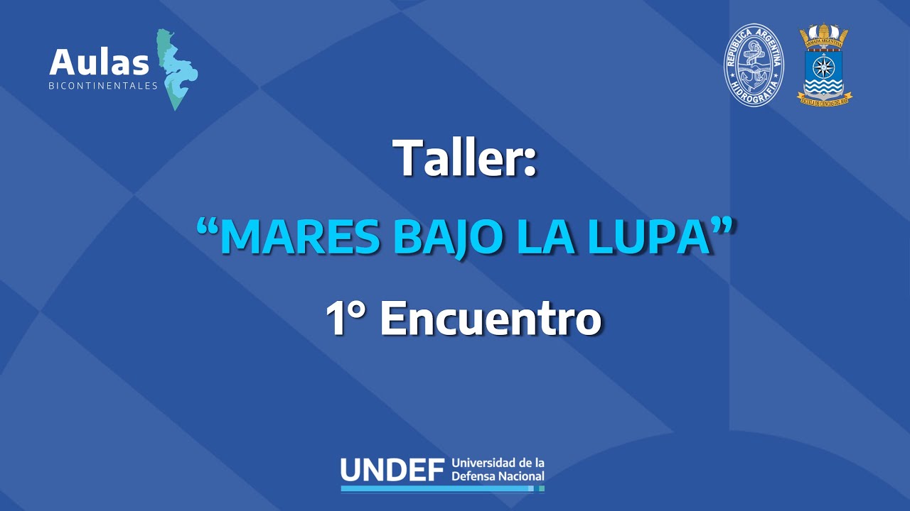 Taller: MARES BAJO LA LUPA 1º Encuentro