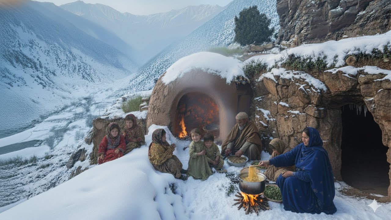 Surviving Afghanistan's Coldest Village: Traditional Cooking and Daily Life in Extreme Winter