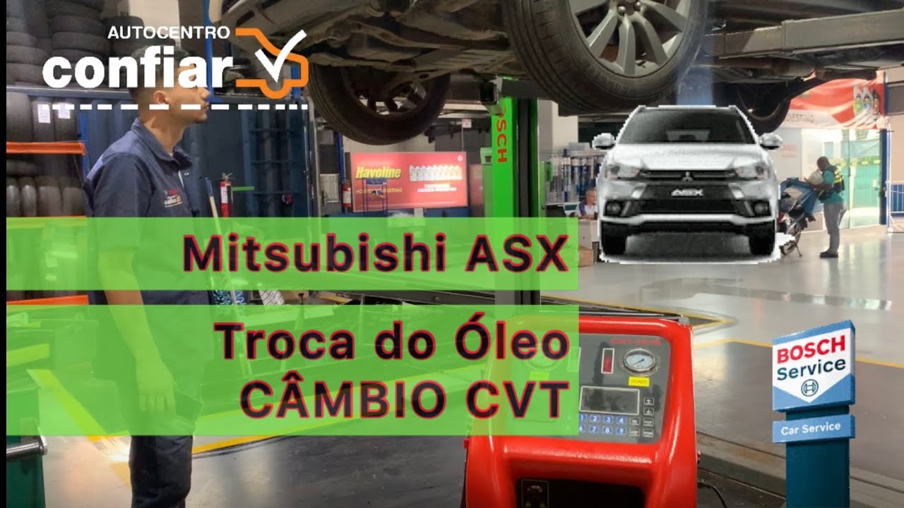 Troca de Óleo Câmbio CVT MITSUBISHI ASX 2017 @MitsubishiMotors  @BoschCarService