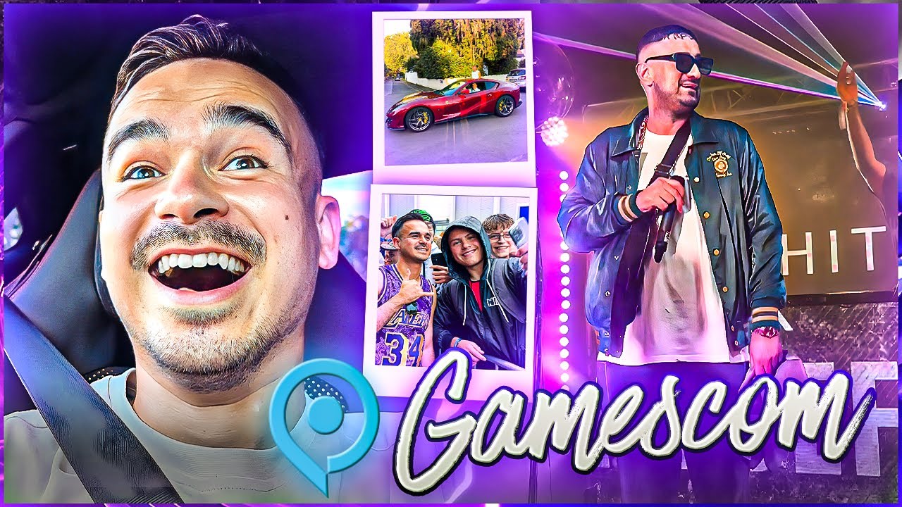 GAMESCOM 2023 ESKALATION !! 🔥😱 Haftbefehl, Ferrari fahren usw.