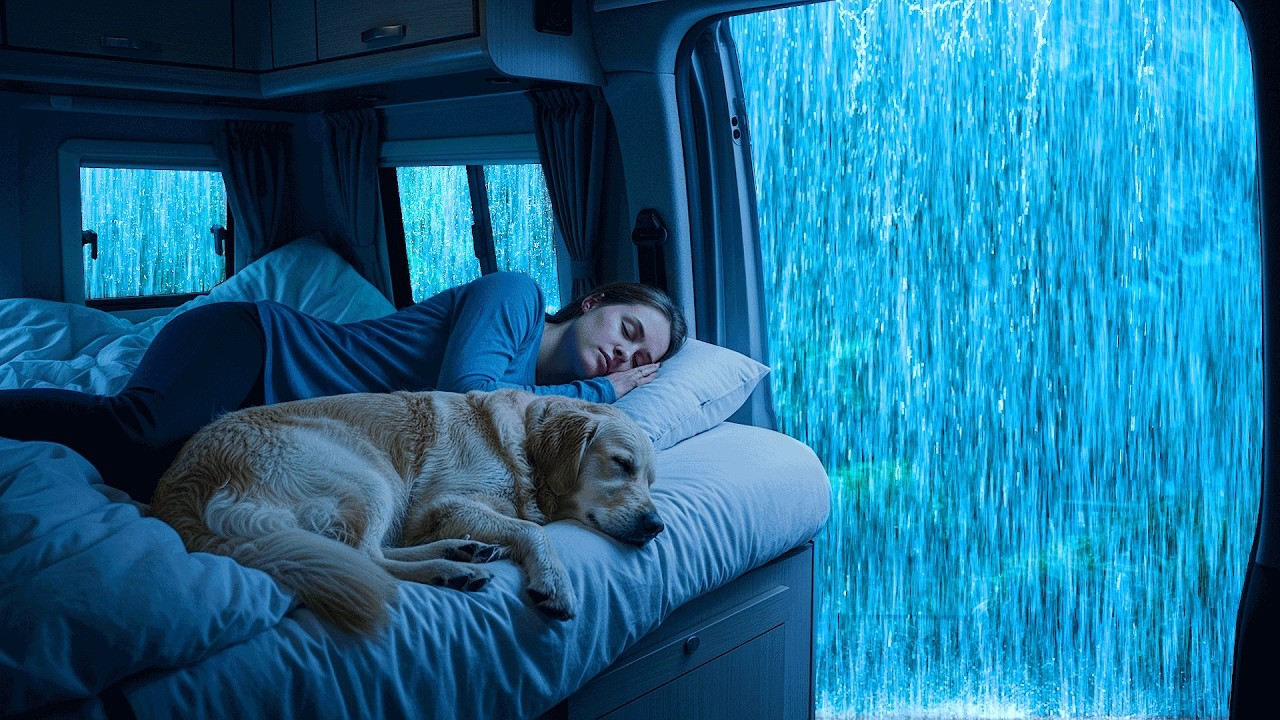 Rain Sounds for Sleeping – Gentle Rain & Soft Thunder for Fast, Deep Sleep and Insomnia Relief