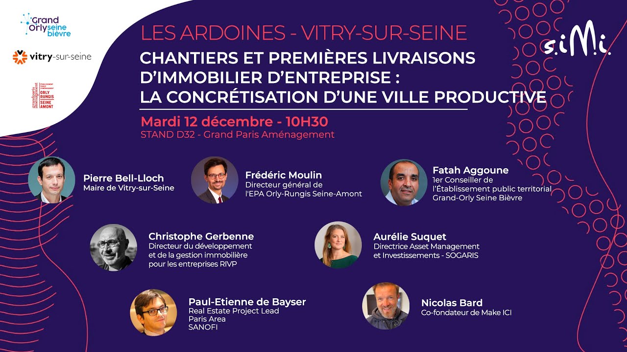 SIMI23 - Chantiers et premières livraisons d'immobilier d'entreprise aux Ardoines à Vitry-sur-Seine