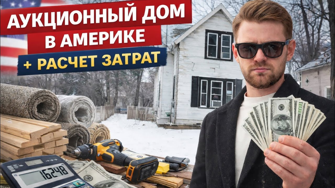 Аукционный дом в Америке! Расчет затрат на ремонт!