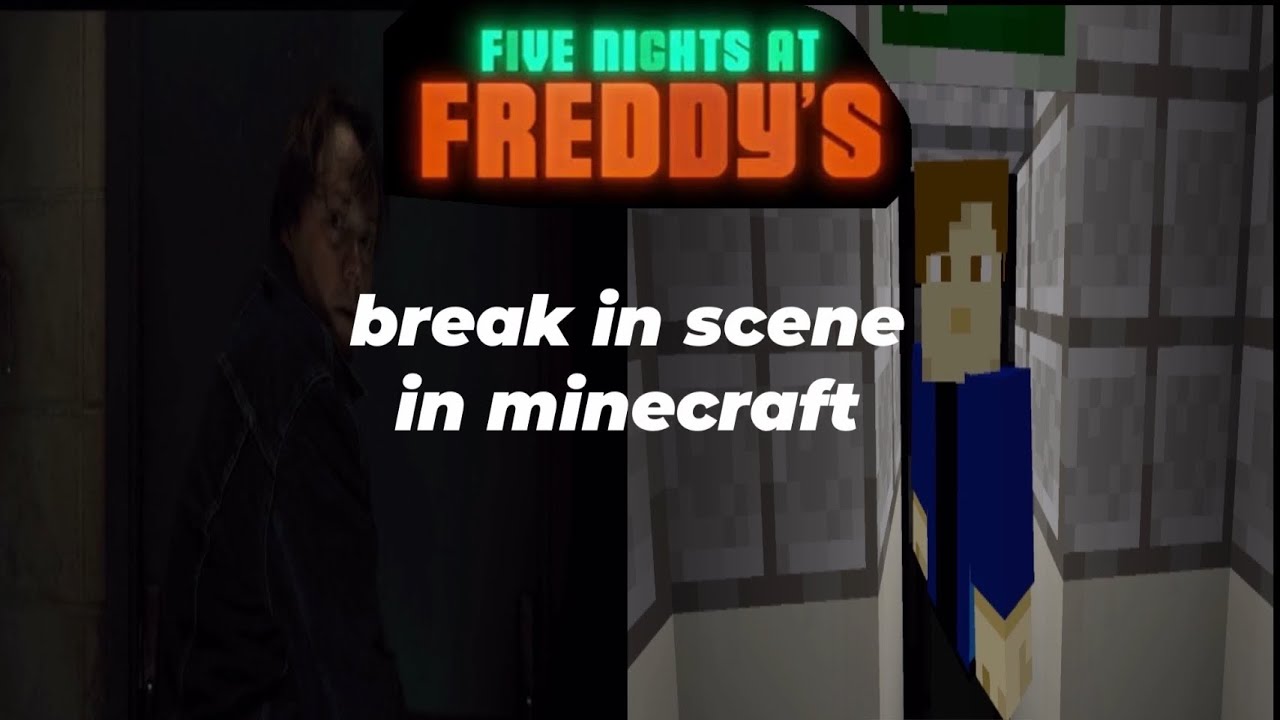 Five nights at Freddy’s break in scene in minecraft (Carl, Hank , Jeff and max’s death)