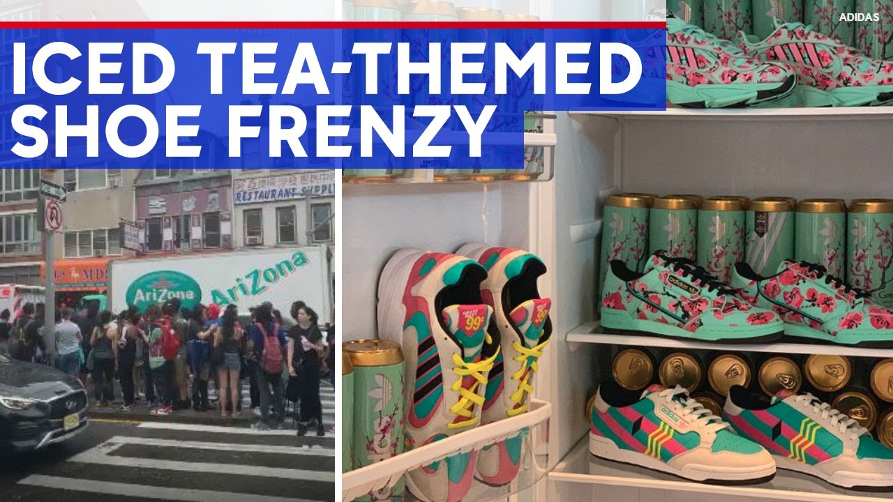 99-cent Arizona Iced Tea-themed sneakers cause frenzy in NYC