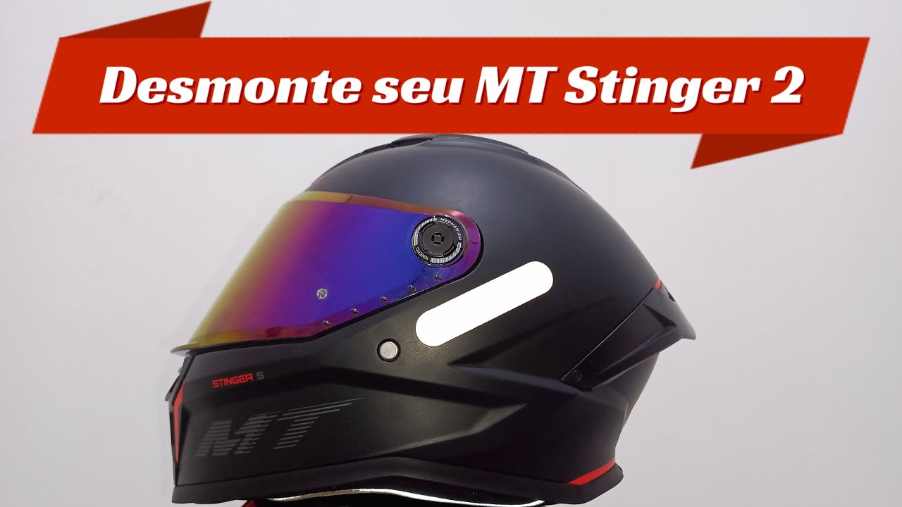 Capacete sujo? Veja como desmontar seu Capacete MT Stinger 2 para Limpeza!