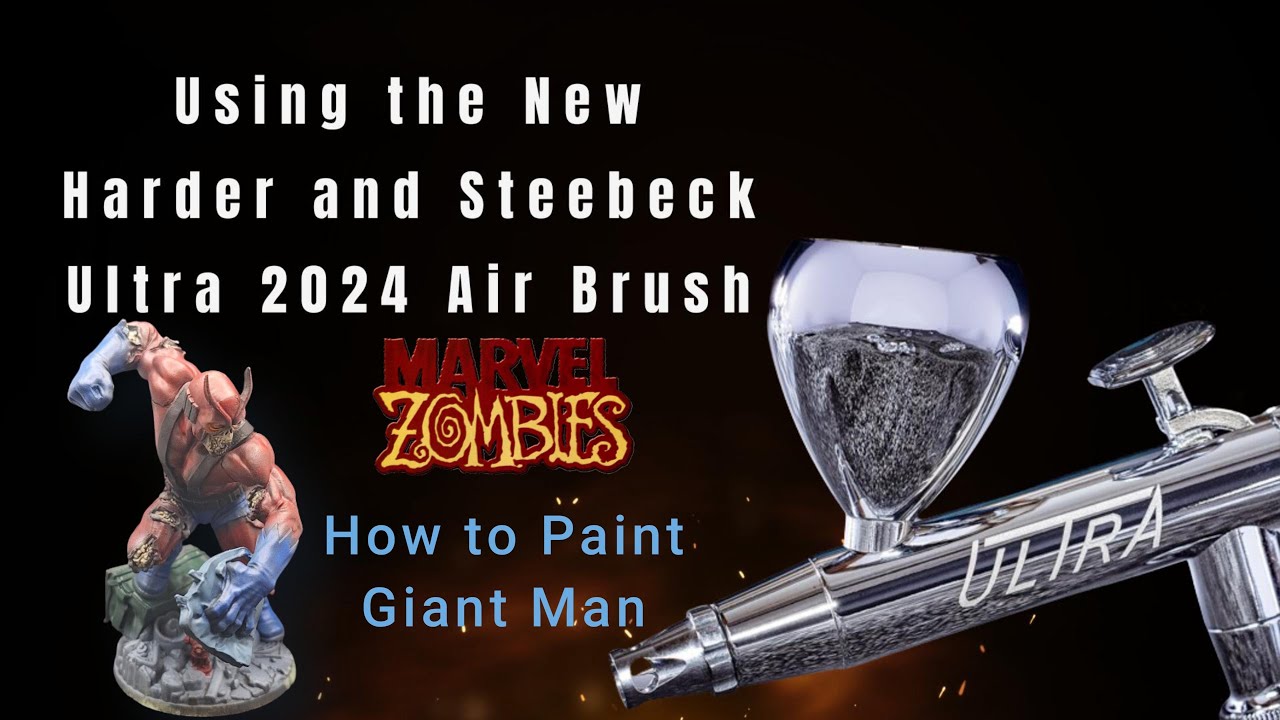 Тестирование нового аэрографа Ultra 2024 от Harder и Steenbeck (Let's Paint Giant Man)