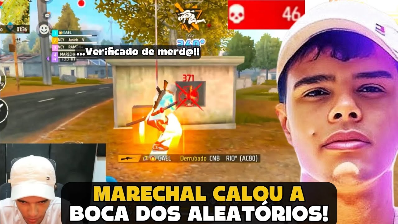 MARECHAL CALOU A BOCA DO ALEATÓRIO COM SUA SENSI NA RANK! FREE FIRE - MARECHAL HIGHLIGHTS