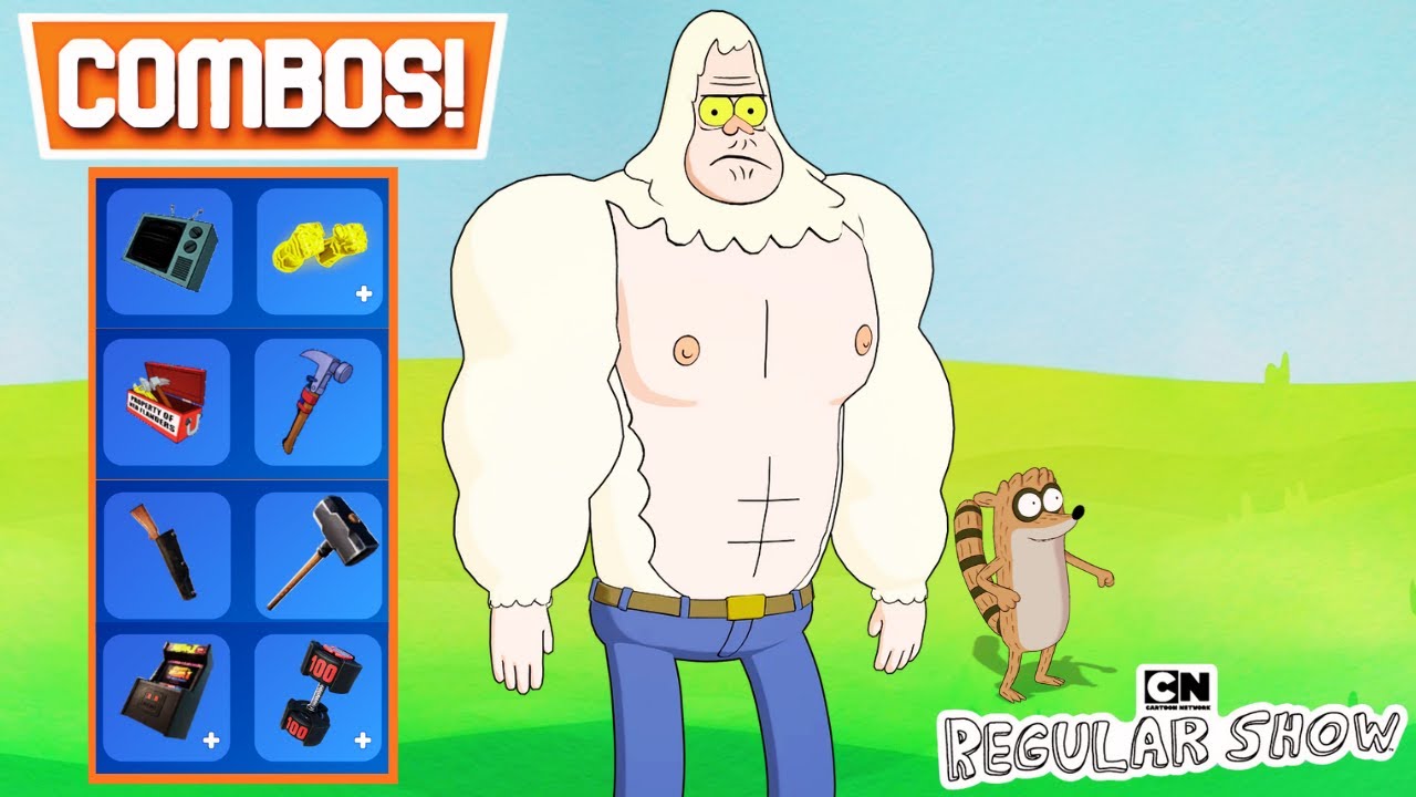 Лучшие комбинации скинов для пропуска (REGULAR SHOW x FORTNITE!)