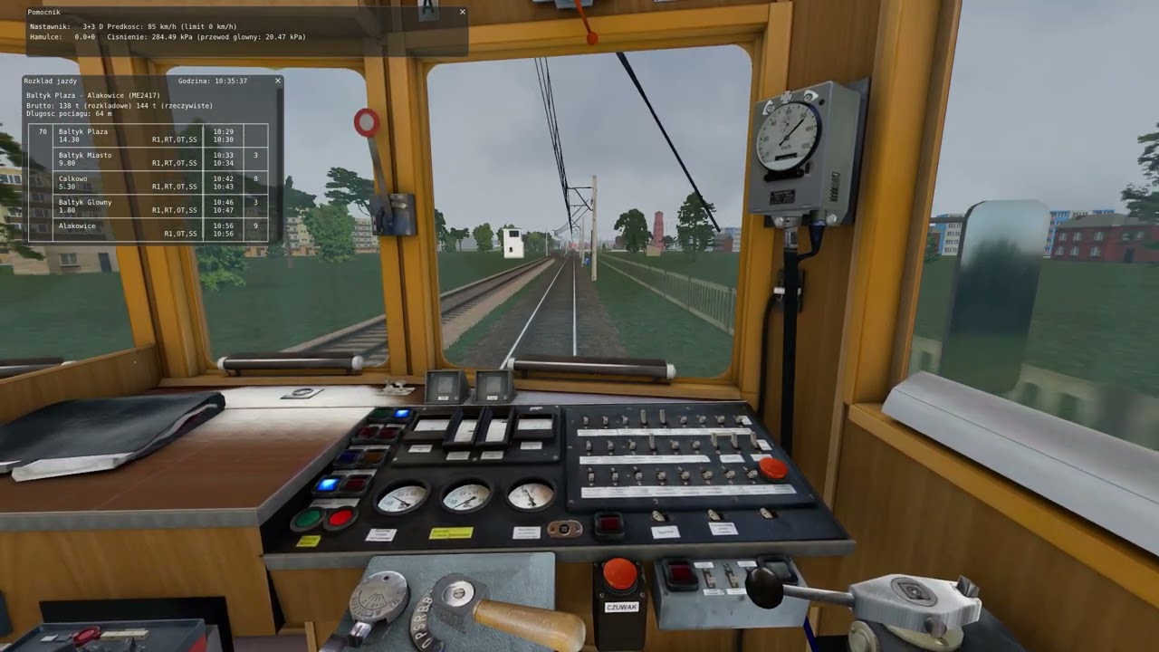 MaSZyna Eu07 Radio Stop kibla przy 100Km/h