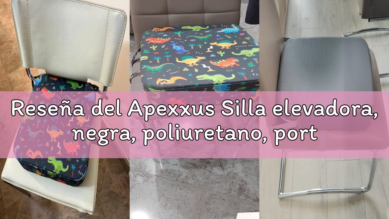 Reseña del Apexxus Silla elevadora, negra, poliuretano, portátil, fácil de limpiar, funcionalidad ad