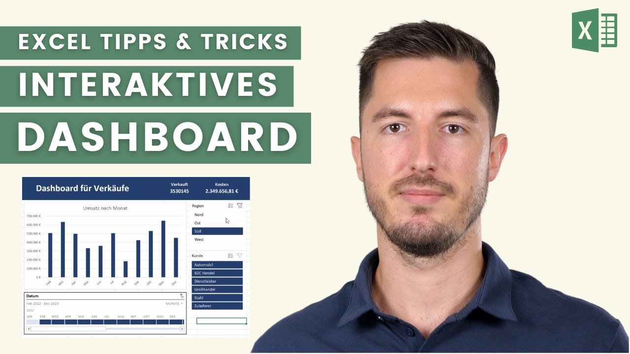 Interaktive Dashboards mit PivotTables in Microsoft Excel erstellen | Excel Grundlagen Tutorial
