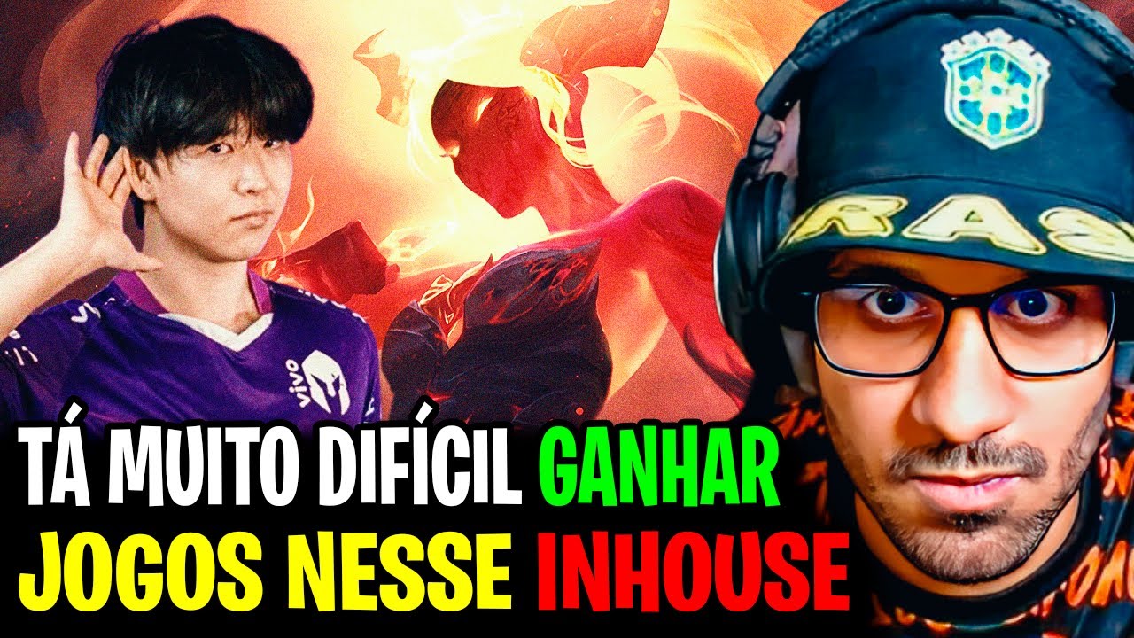 🚨 MIREU S&Oacute; JOGA DE AKALI NESSE INHOUSE? ABSOLUT TERCEIRIZANDO UM BOM GAME DO MID LANER DA VKS
