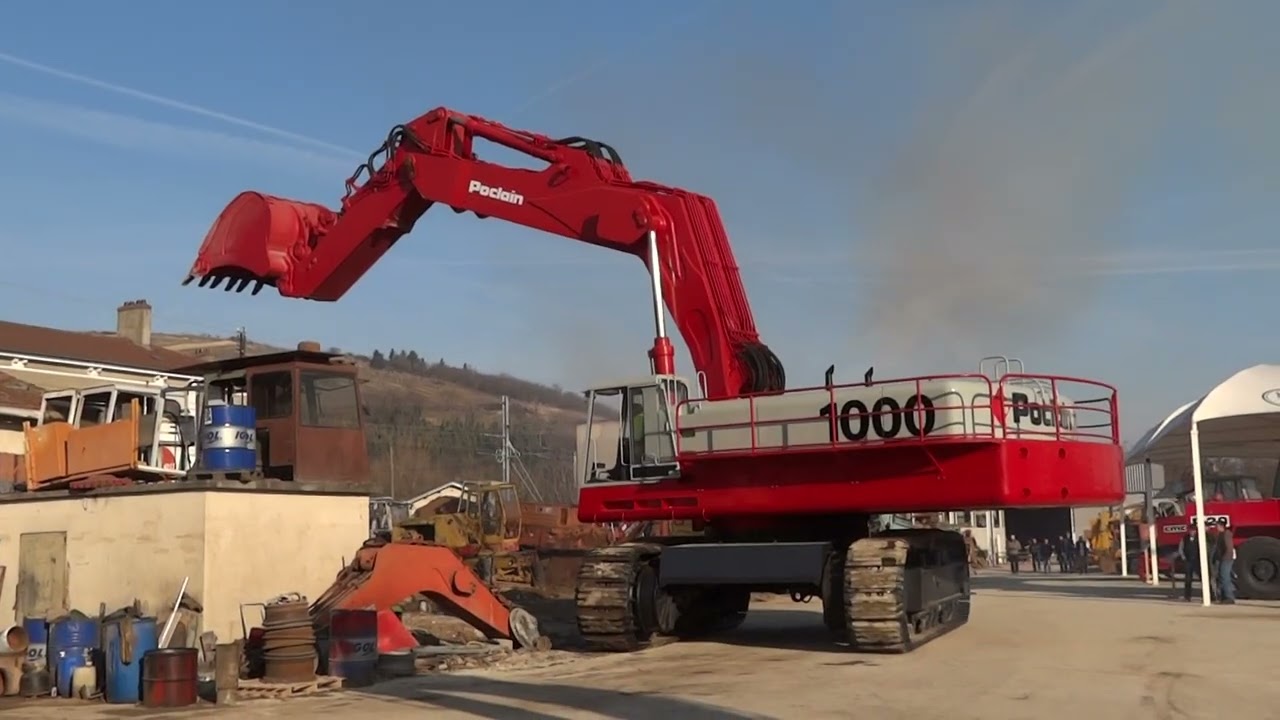 Poclain 1000, démonstration en 2015 chez Eric Moutot, vidéo01, Copyright Manugo
