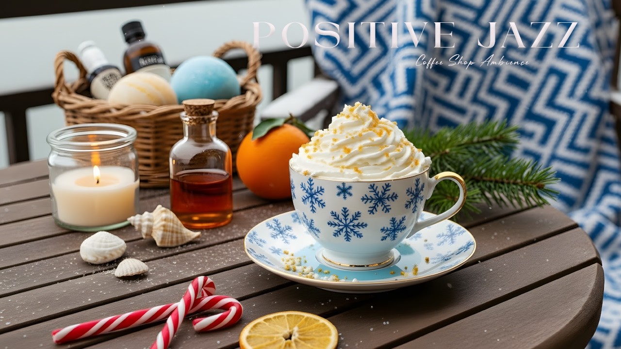 Positive Jazz Music 🌿 Gentle Bossa Nova Coffee Ambience for Peaceful Focus and Happy Mood