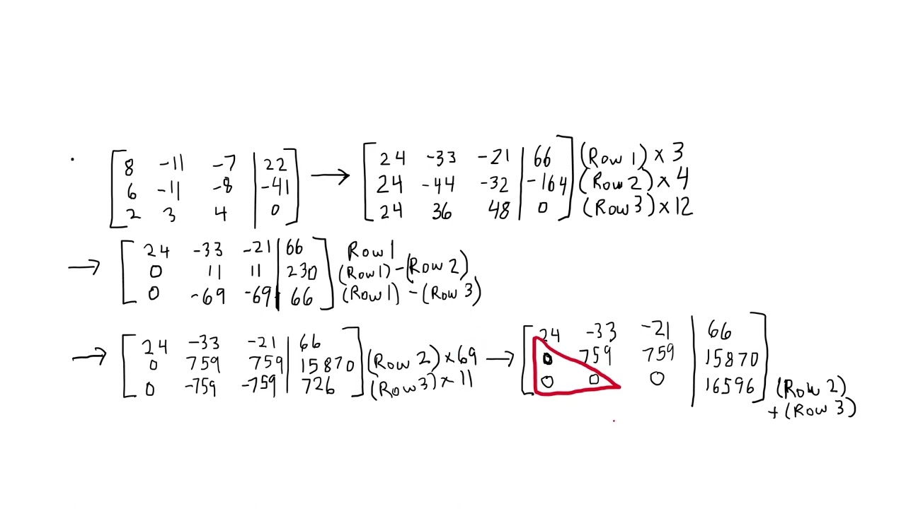 MCV4U Vectors Lesson 9.020 Systems of Equations and Matrices