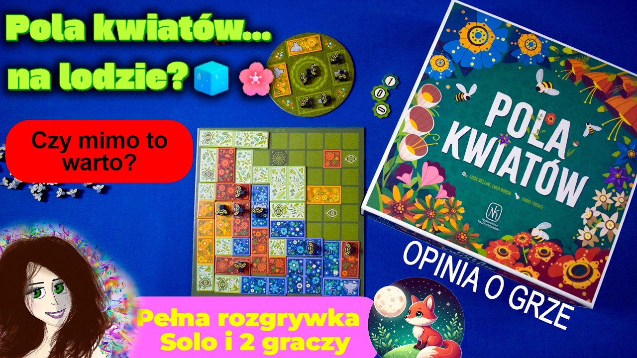 🌺Pola kwiatów | gra planszowa| Zasady| Recenzja | Full rozgrywki 🪻