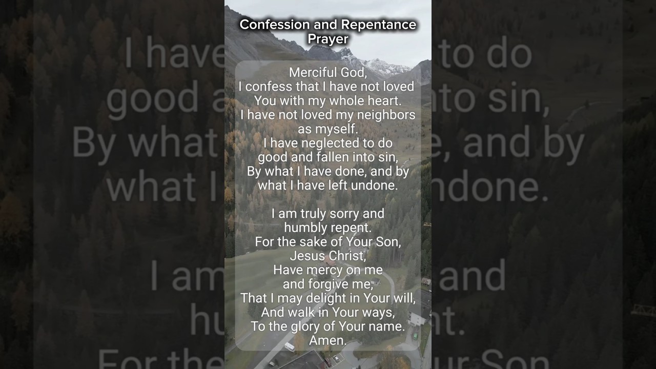 A Prayer of Confession and Repentance #prayer #confession #pray #repentance #prayers #prayerworks