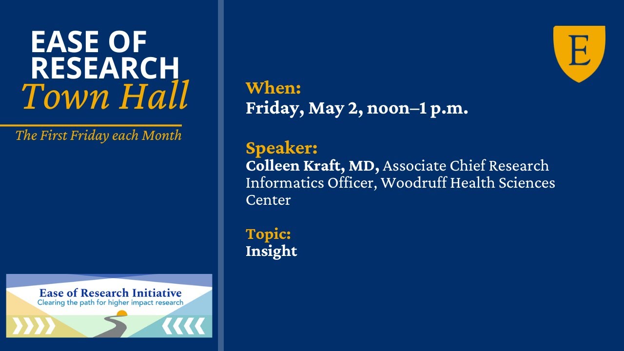 May 2, 2025  Ease of Research townhall