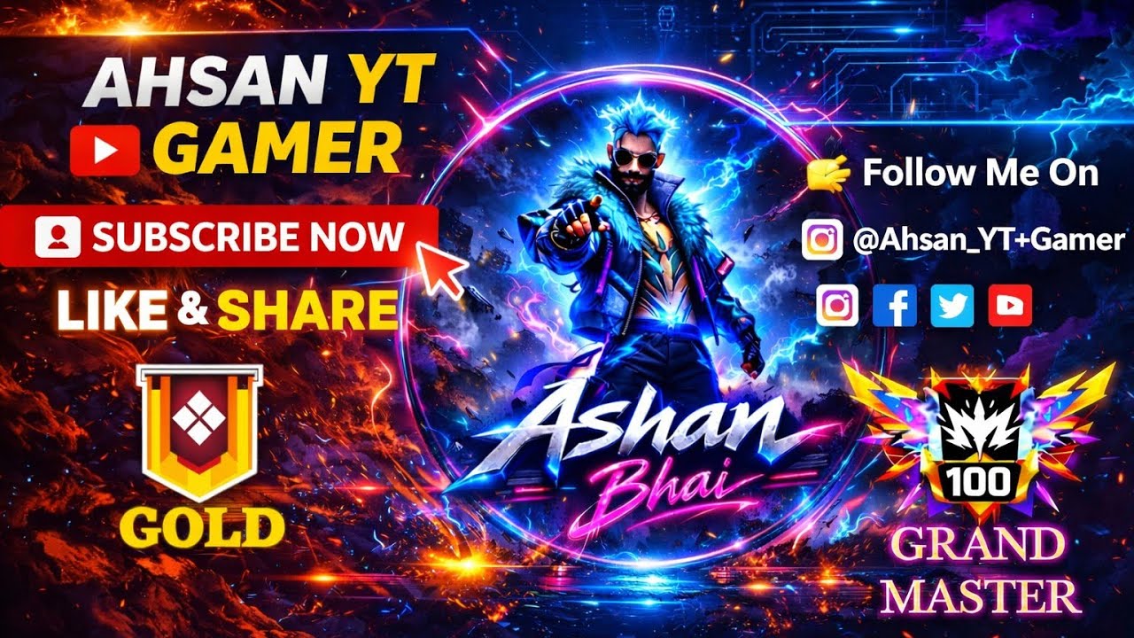 🔴 Free Fire Live Stream | CS Rank Push 🔥 Custom Room With Subscribers | Ahsan YT Gamer