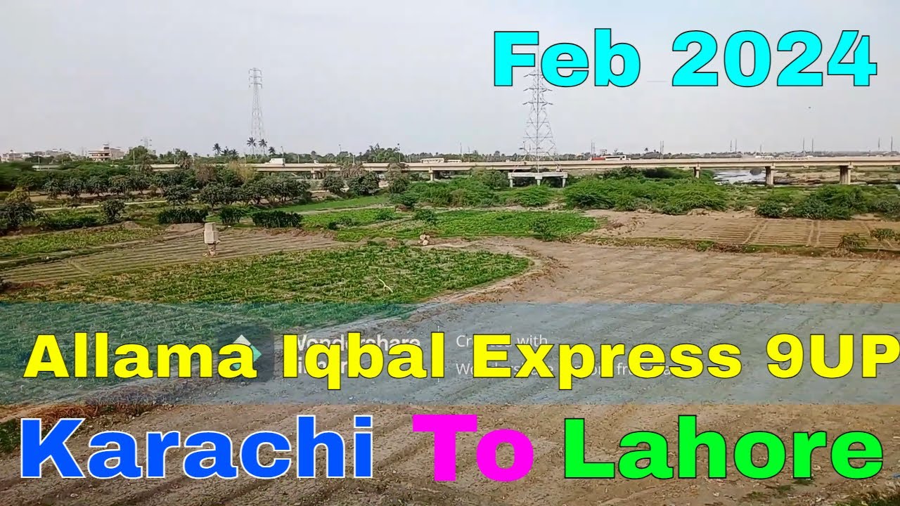 Economy Class Cheaper Train | 9UP Allama Iqbal Express | Karachi to Lahore | Train Vlog