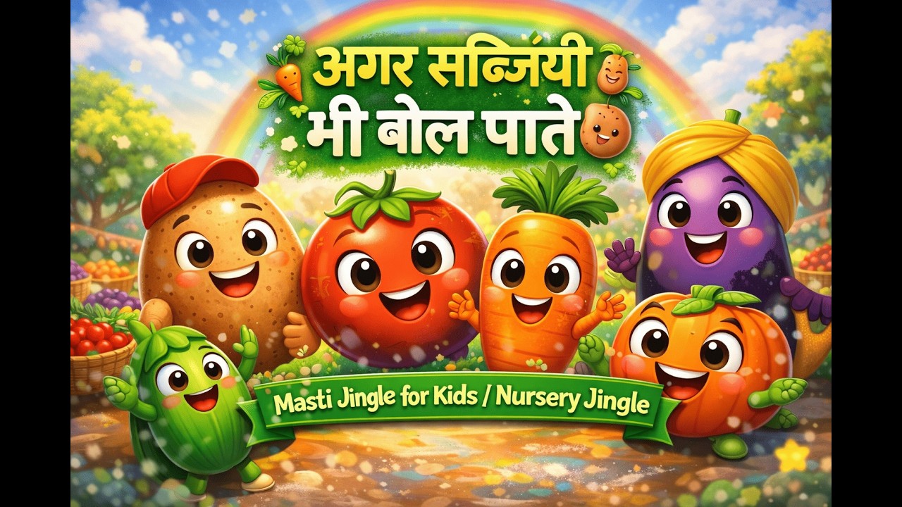 Agar Sabjiyan Bhi Bol Paate 🥔 | Masti Jingle for Kids | Nursery Jingle Hindi | Moral | Viral