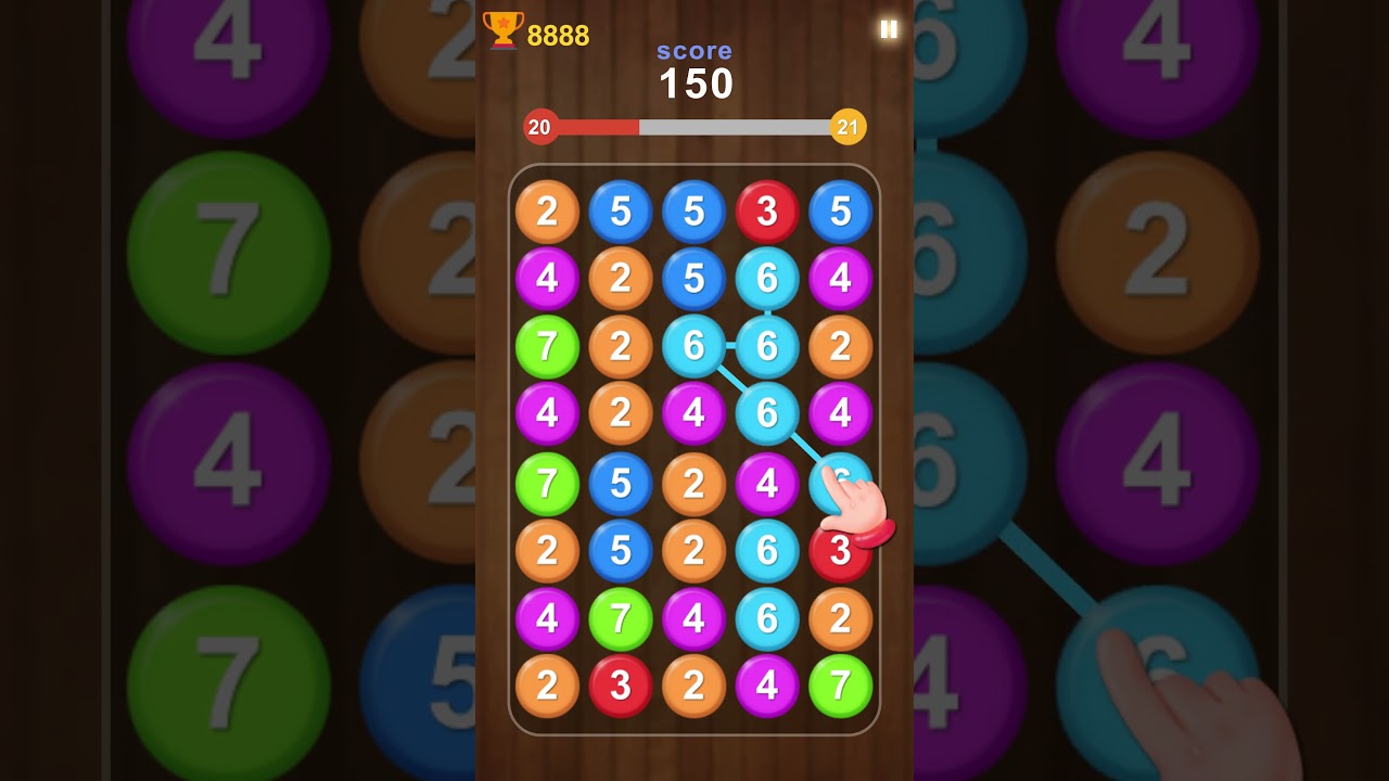 Number Puzzle-bubble match