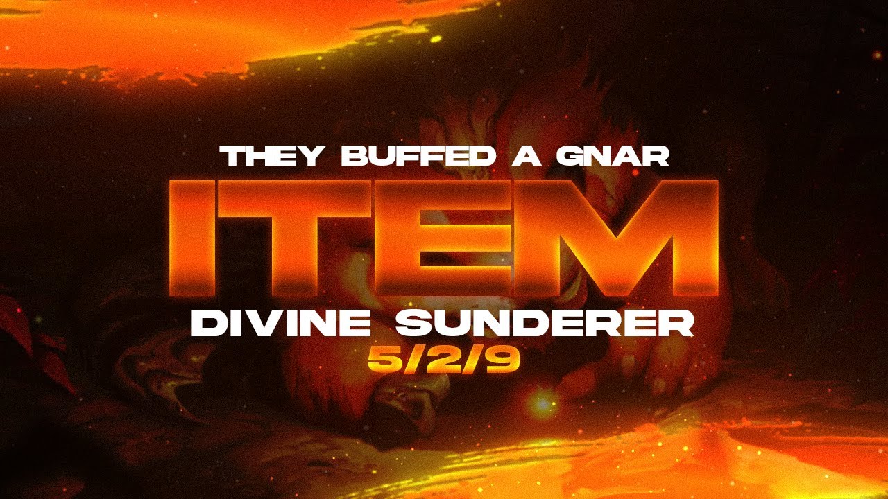So they buffed Gnar items...